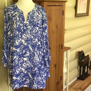 Chaus pretty blue and white tunic 2x